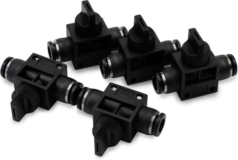 Sollbry Stück 8 mm Außendurchmesser Rohre Air Flow Control Kugelhahn gerade pneumatische Anschlussverschraubung zum Ansc...