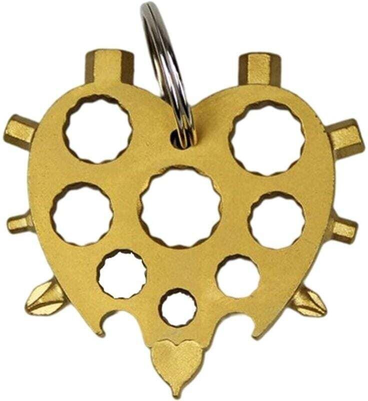 Ulisem Tragbares Allmächtiges Werkzeug, Edelstahl, Schneeflocken-Multitool, Schraubendreher, Flaschenöffner für Outdoor-...