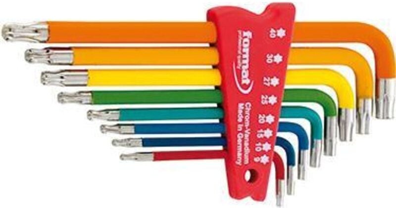 Winkelschraubendrehersatz lackiert, T9-40 - Format