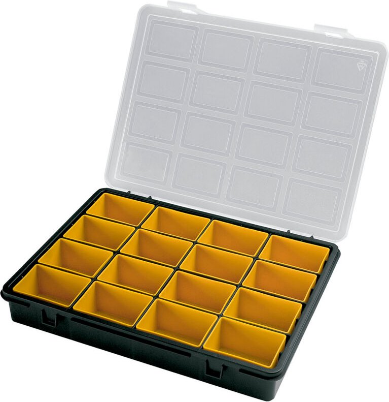 Organizador Plastico 16 Compartimentos Extraibles 242x188x37 mm.