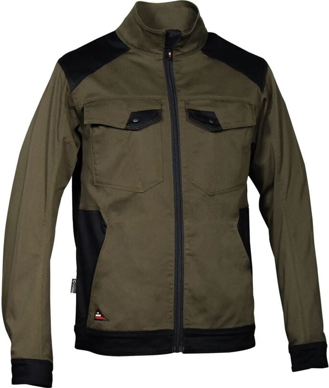 Thumbnail - Arbeitsjacke mit Reißverschluss BLORA - Taupe/Schwarz M - FR (46) - EU (48)