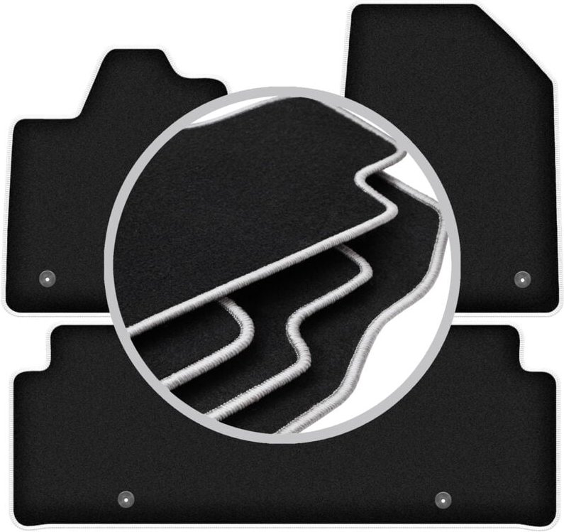 CARLUX-SILVER Autofußmatten für: Kia EV6 Crossover (2021-)