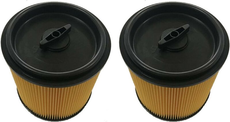 Thumbnail - 2x Trade-shop Faltenfilter / Ersatzfilter / Luftfilter mit Verschlussdeckel für Lidl Parkside pnts 1400 A1, pnts 1400 B1...