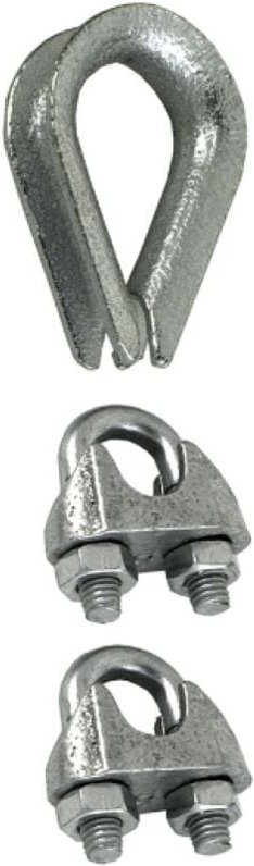 Masidef - satz von 2 klemmen + 1 redance für seile max 3mm 3pcs - dy270515