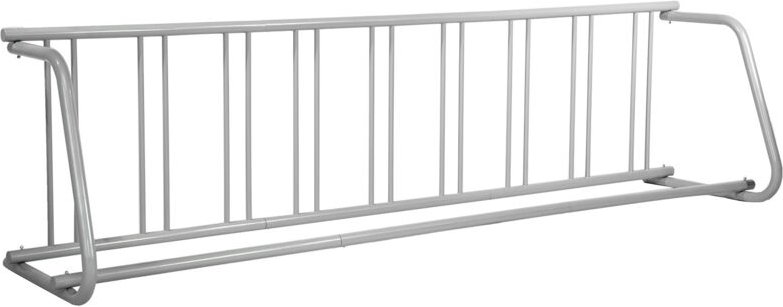 Mophorn - Ganzstahl-Bodenfahrradständer, 9 Halterungen, 282 cm Länge, einseitiger Lagerständer – Robuster Einsatz im Auß...