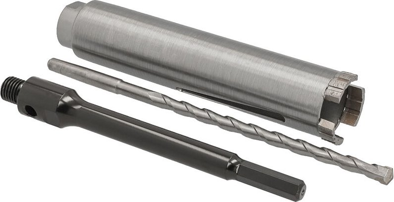 Thumbnail - Diamant Bohrkrone Nutzlänge 180 mm ø 42 mm 6-kant Adapter lang mit Zentrierbohrer