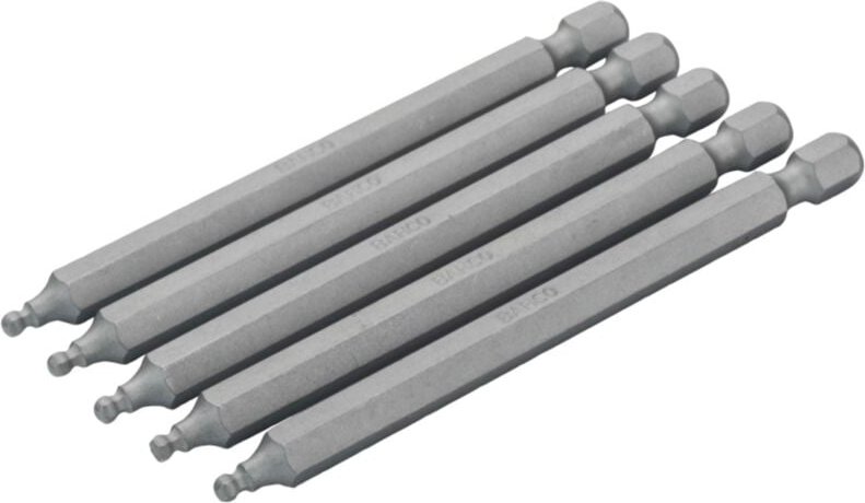 Thumbnail - Bahco 1/4 Standard Schraubendreher Bits für 3 mm Sechskantschrauben mit Kugelkopf 89 mm - 5 Stk. pro Kunststoffbeutel