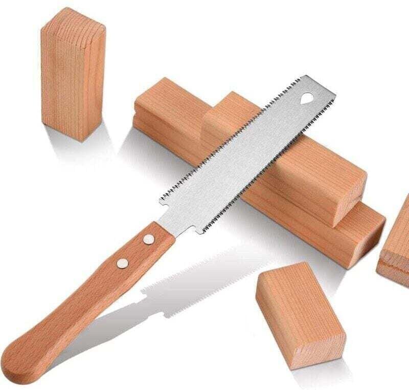 Aiperq - Kleine Holzsäge, 6' flexibles Sägeblatt, zweischneidig, manuell, Hobby, Heimwerken