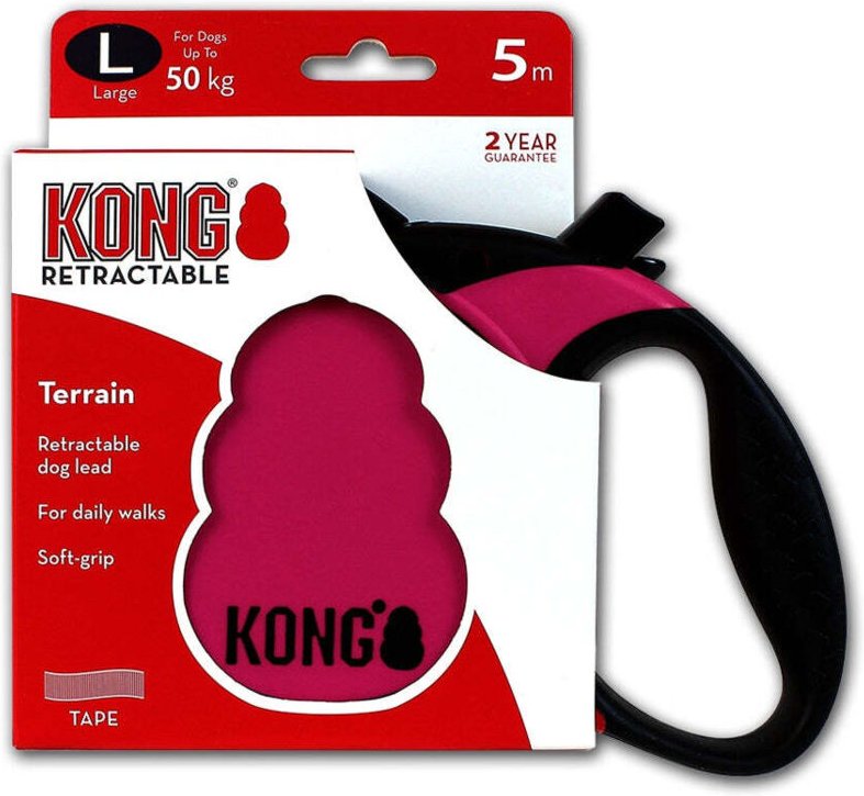 Thumbnail - Kong rollleine terrain pink l 5m50kg