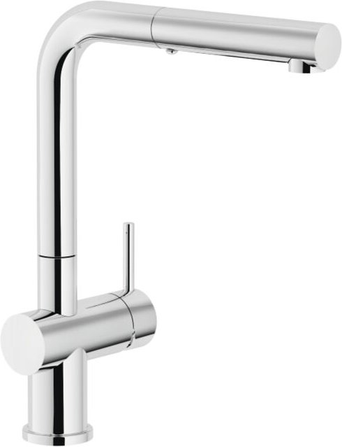 Einhebel-Spültischmischer mit ausziehbarer Brause Serie Nobili Live LV00117/2CR Verchromt - Messing