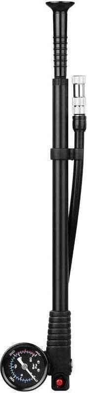 300 Psi Hochdruck-Stoßdämpferpumpe, Presta-Schrader-Ventil, Luftpumpe, Mountainbike-Pumpe mit Manometer für Fahrrad-Vord...