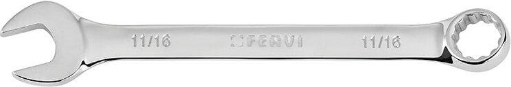 Spiegelverchromte Ringmaulschlussel in 3/8 Zoll Fervi 0199P/3/8