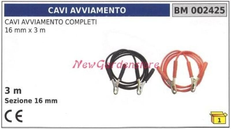 Komplette Starterkabel 16mm x 3m 002425