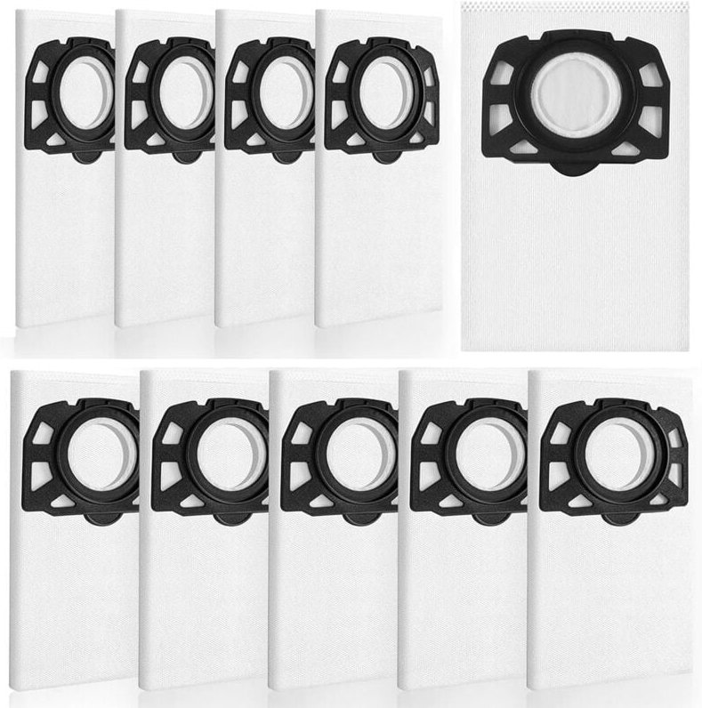 10 Staubsaugerbeutel, kompatibel mit Kärcher Staubsaugerbeuteln WD2 Plus, Kärcher WD 3, WD 3 Battery, KWD 1, KWD 2, KWD ...