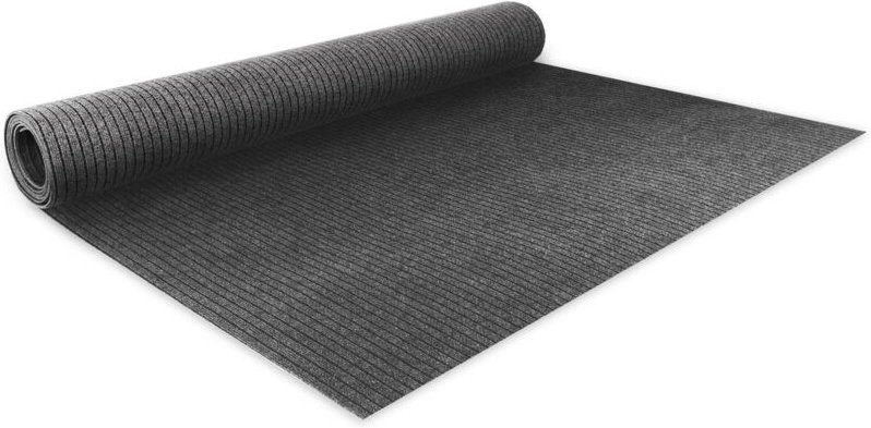 Messeteppich auf Maß Atlas Grau 100 x 500 cm