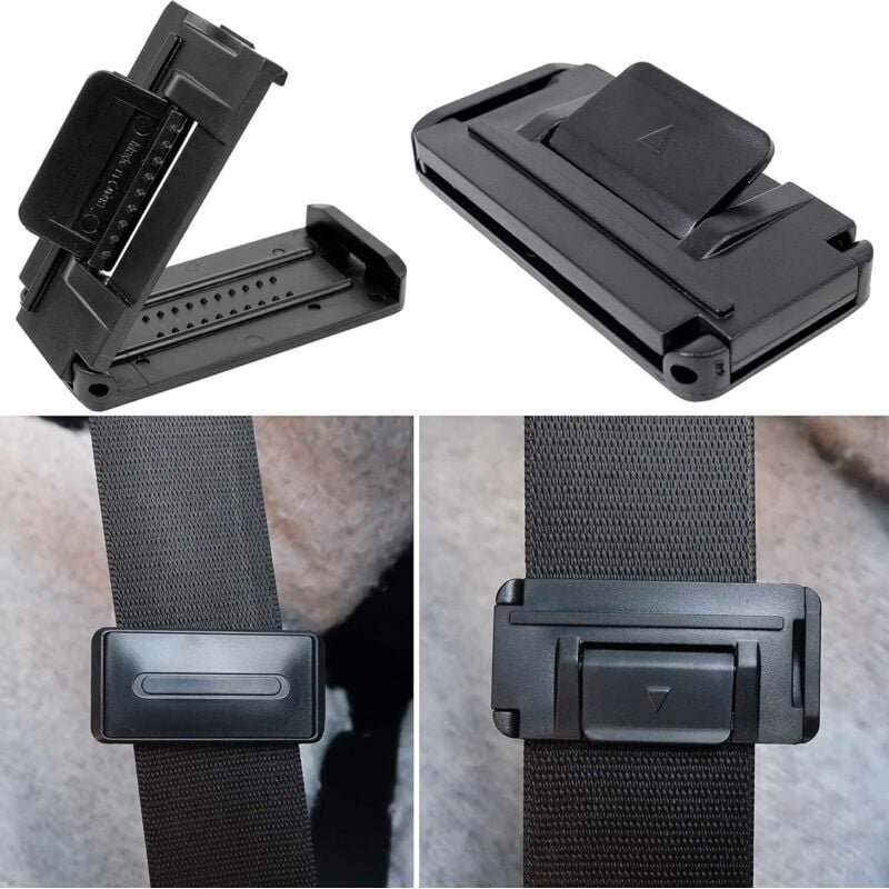 2er-Pack Sicherheitsgurt-Einstellclips, Sicherheitsgurt-Einsteller, Stopper-Regler, verhindert, dass der Sicherheitsgurt...