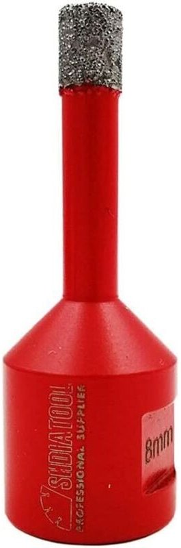 Ineasicer 8 mm Diamantbohrer, Kernbohrer mit M14-Gewinde zum Trockenbohren in Porzellanfliesen, Granit, Marmor