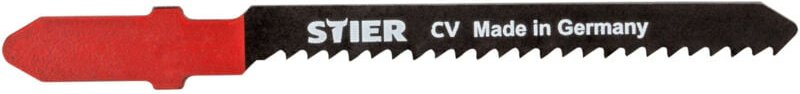 STIER Stichsägeblatt ST 60/2/1,25, für Holz, feiner sauberer Kurvenschnitt, für Weichholz, Sperrholz, Multiplex, Spanpla...