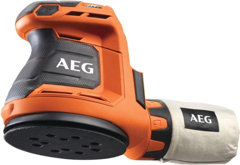 AEG - Akku-Exzenterschleifer BEX18-125-0 18V Solo-Version inkl. Staubbeutel, Schleifpapier im Karton