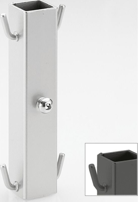 Korbhalter für höhenverstellbaren Tragrahmen (Dispensa 90°), silber