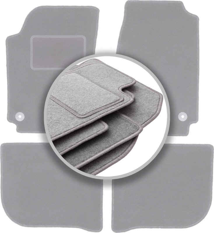 Graue Autofußmatten für: Audi 100 C4 Avant, Kombi, Limousine (1991-1994)