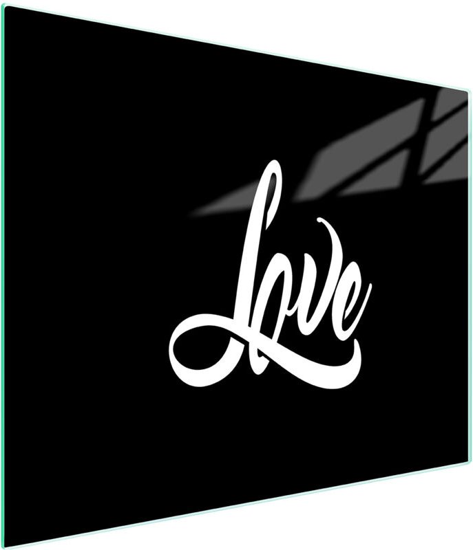 Glasschneidebrett 52x30 Schwarz