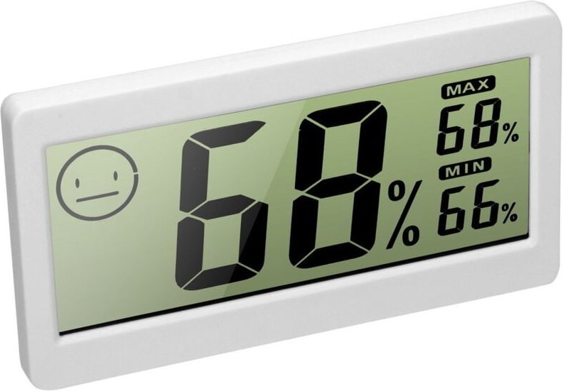 Sollbry - Digitales Hygrometer-Thermometer, elektronisches Heim-Thermo-Hygrometer, LCD-Display, Temperatur-Feuchtigkeits...