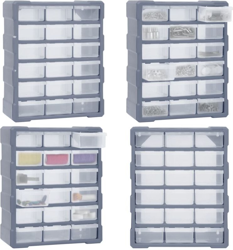Multi-Schubladen-Organizer 18 Schubladen 38x16x47 cm - Multi-Schubladen-Organizer - Werkzeug-Organizer - Home & Living -...