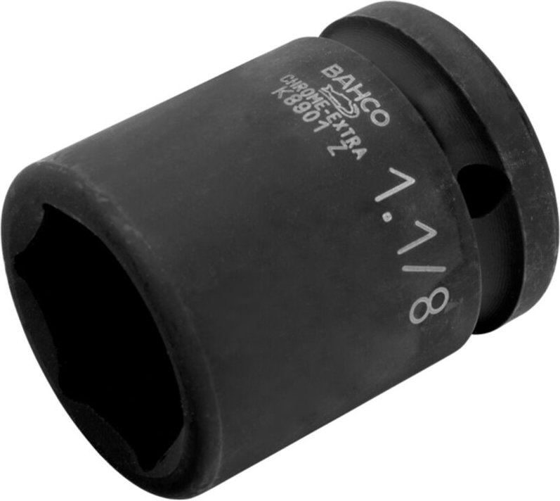 3/4 Kraft-Steckschlüssel-Einsatz, Sechskant, 1-1/4, phosphatiert - Bahco