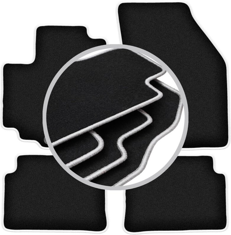 CARLUX-SILVER Autofußmatten für: Suzuki Alto VIII Fließheck (2009-2015)