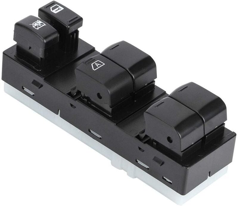 Master Fensterschalter, Fydun Elektrische Fensterheber Haupt Schalter Vorne Links 25401JG43A Schaltelement Schwarzer für...