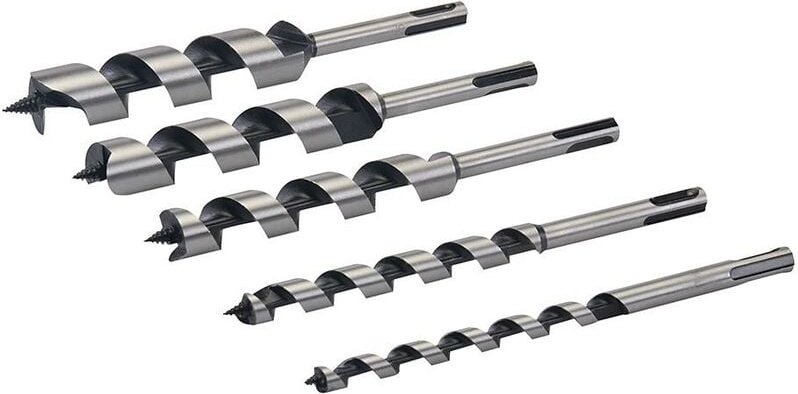 SDS-Plus-Schneckenbohrer, 5-tlg. Satz 10–25 mm