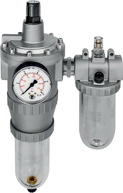 Riegler Wartungseinheit 2-tlg. »Standard«, mit PC-Behälter, BG 4, G 1, 866 K P