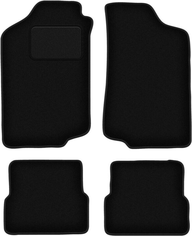 Schwarze Veloursmatten für: Volkswagen Jetta II Limousine (1984-1992)