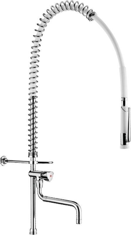 Delabie Geschirrspülbr + HB433000 o.Arm.,Teleskopausl.+Steigrohr kurz