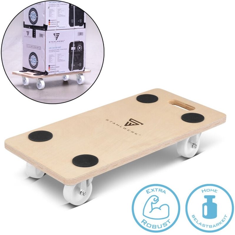 Stahlwerk - Rollwagen bis 250 kg 58x29 cm Rollbrett Transportroller Transportwagen