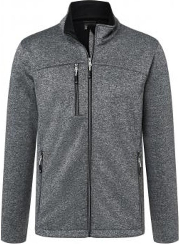 James&nicholson - Daiber Mens Softshell Jacket Gr. 2XL dark-melange/black