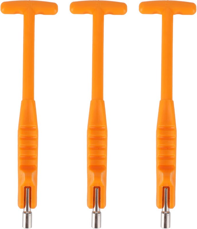 Jeffergarden 3pcs 7mm/0,3 -Zoll -Reifenventilstiel -Pullerrohr zerlegtes Reifenreparaturwerkzeug Universalorange