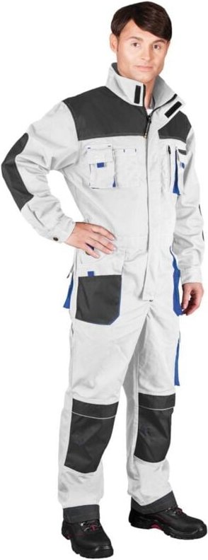 Arbeitsoverall in versch. Farben weiß/grau 62