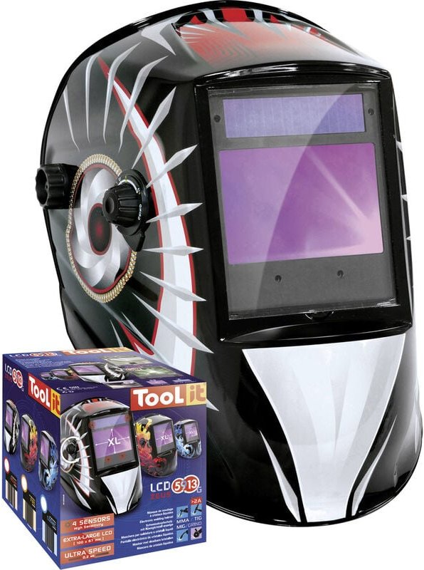 GYS - Toolit 5-9/9-13 g indian 038332 Schweißerschutzhelm en 175, en 379 Schwarz