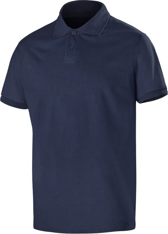 Polo Mit Kurzen Ärmeln Bio-Fair-Trade Strickware Blue Marine 2xl