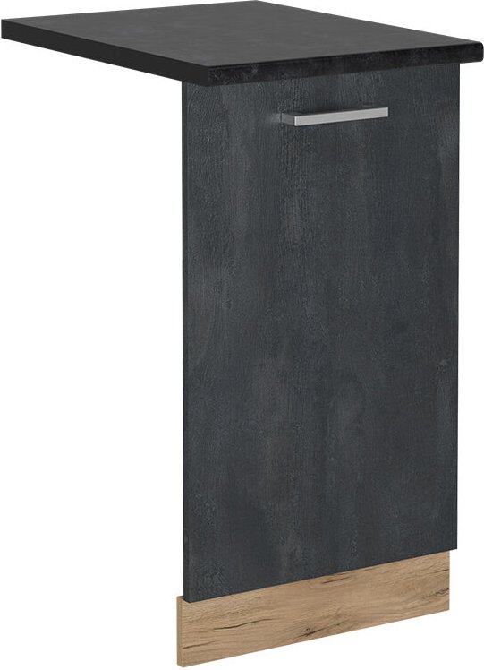 Thumbnail - Vicco - Geschirrspülblende R-Line, Schwarz Beton, 45 cm , ap Anthrazit