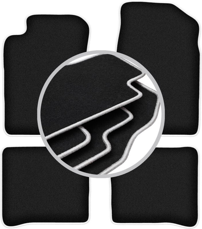 CARLUX-SILVER Autofußmatten für: Toyota Carina E Kombi, Limousine (1992-1998)