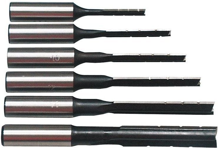 Thumbnail - Satz Einsteckbohrer 6-8-10-12-14-16 mm Linkslauf Fervi 0799/sxc