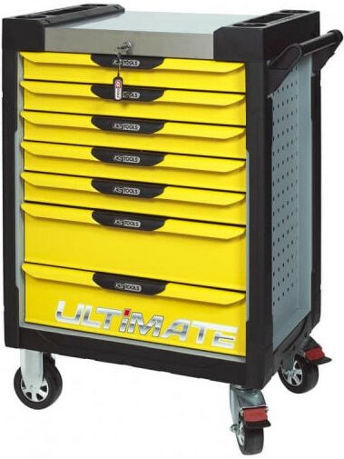 KS TOOLS Ultimate Servant - Gelb - 7 Schubladen - 814.0007
