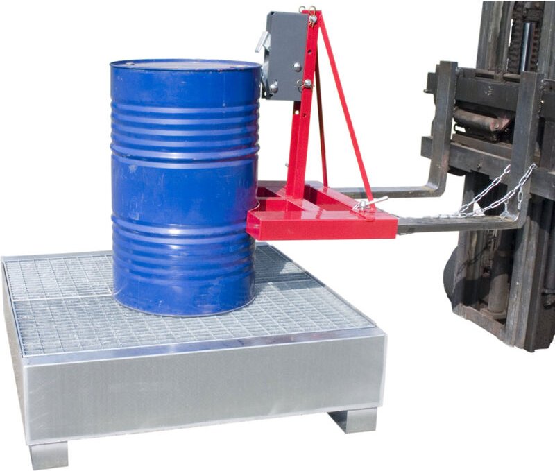 Manuvit Automatische Fasszange für 1 Metall und Kunststofffass Tragkraft bis 1000kg