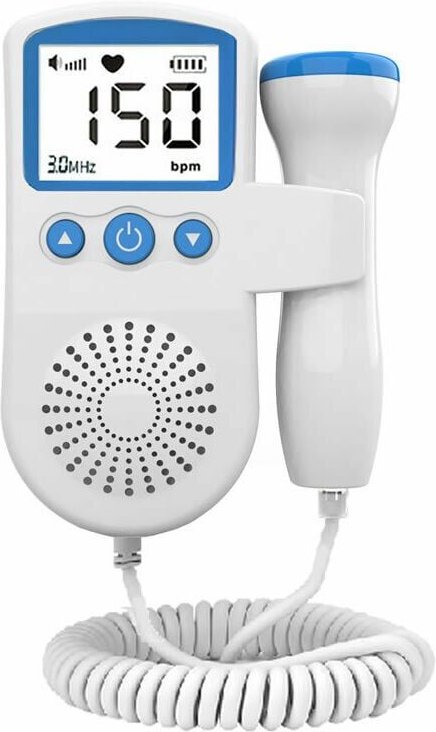 Baby-Fetal-Doppler-Herzfrequenzmonitor für die Schwangerschaft - 50-230 bpm 3 MHz Messbereich Fetaler Herzfrequenzdetekt...