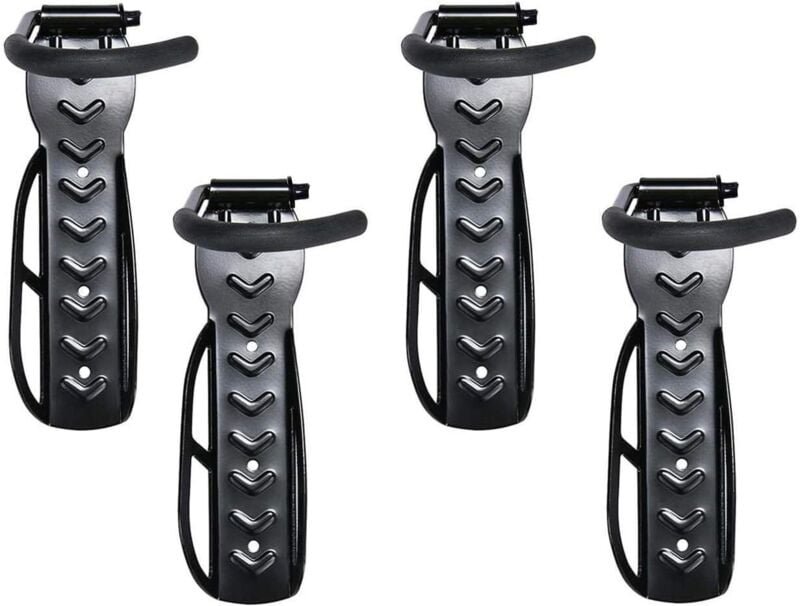 4er-Pack Fahrradständer, Fahrradhaken, Wandhalterung, Fahrradhalter, wandmontierte Fahrradständer, platzsparend, schwarz...