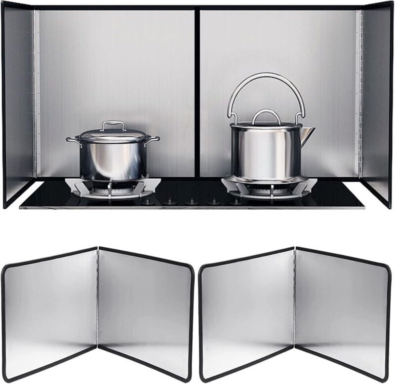 Spritzschutz Faltwand Spritzschutz Herd Faltbare Anti Splatter Shield mit Antihaftbeschichtung Spritzschutz Küchenrückwa...