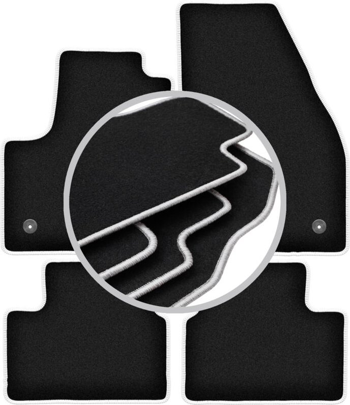 CARLUX-SILVER Autofußmatten für: Opel Meriva B Minivan (2010-2017)